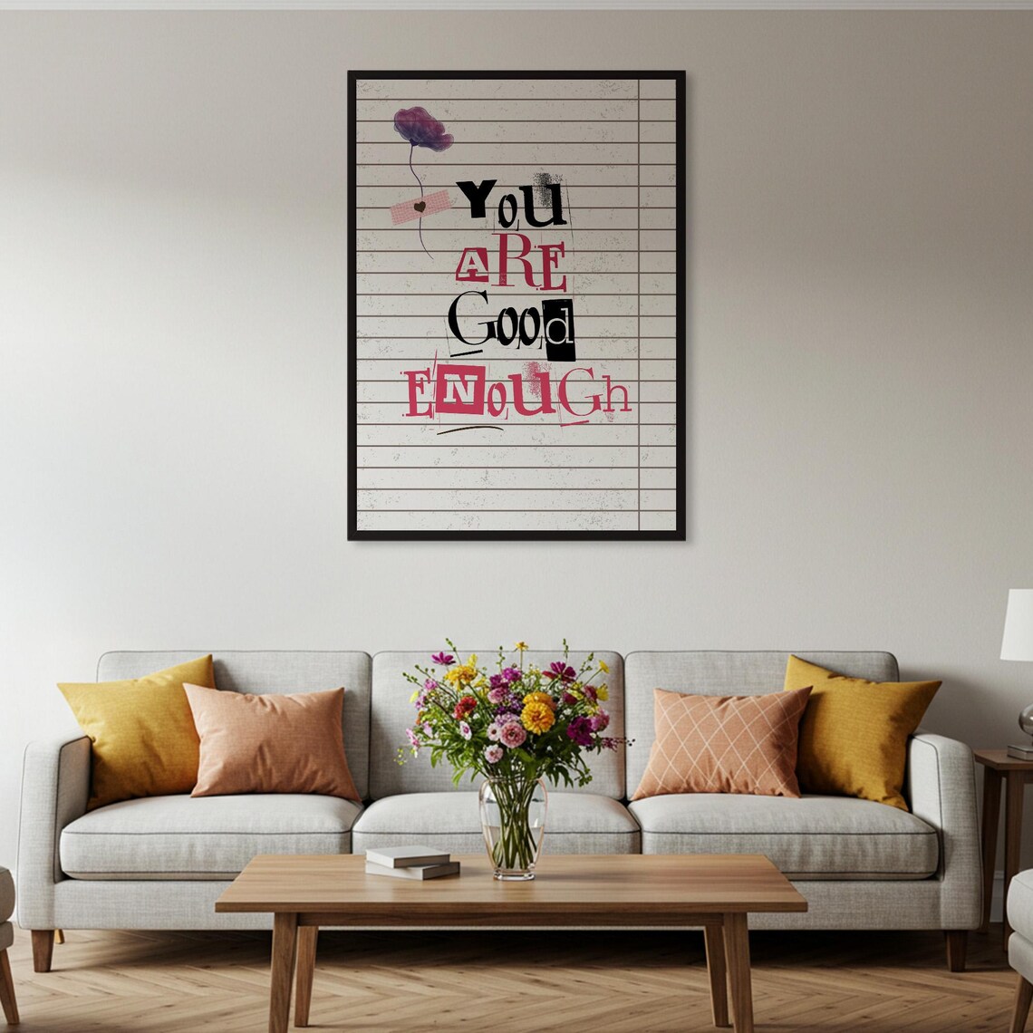 You Are Good Enough Motivational Quote Print - Image 4