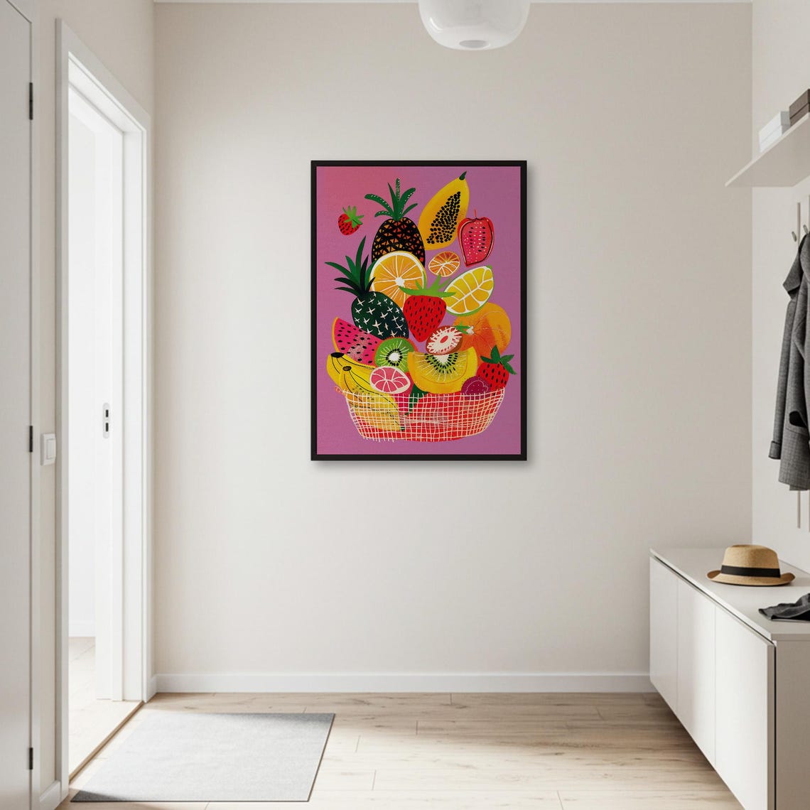 Fruit Basket Kitchen Wall Art Print - Image 2