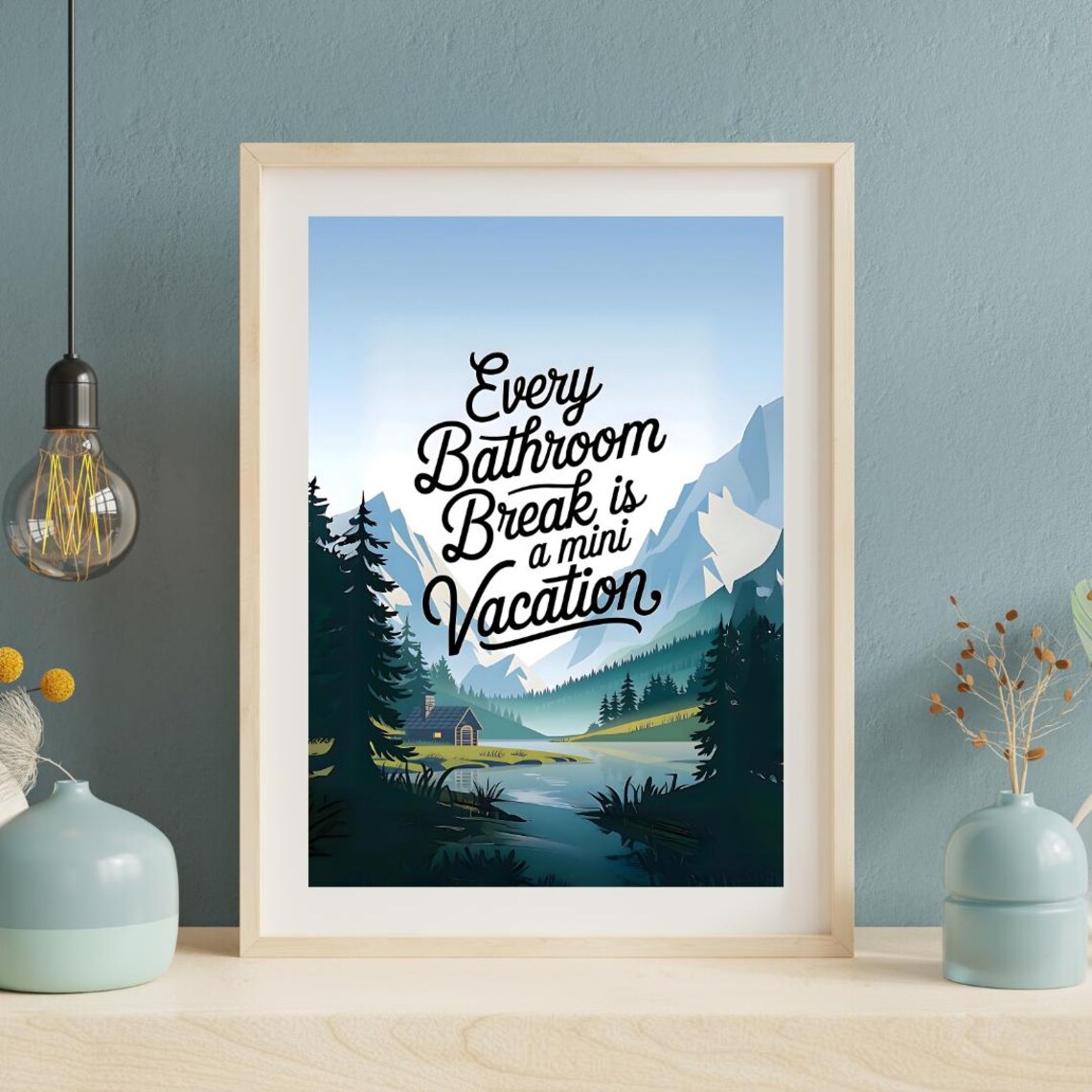 Funny Bathroom Decor, Toilet Humor Art Print - Image 2