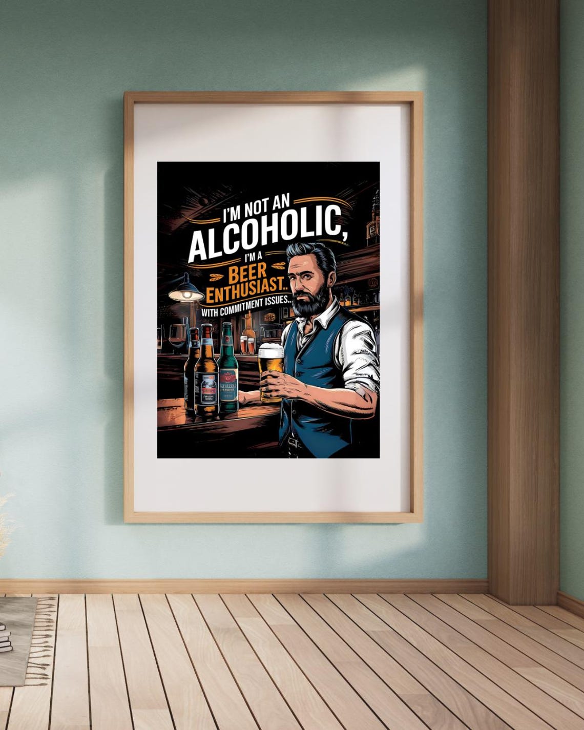 Beer Wall Art, Funny Beer Humour Poster - Image 6
