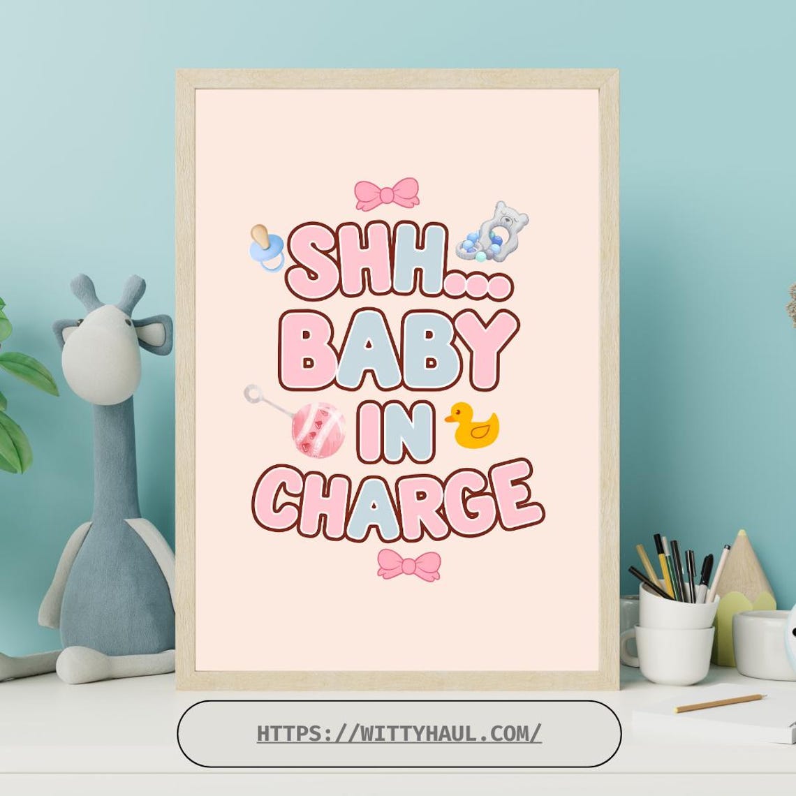 Baby Nursery Wall Art, Funny Room Decor - Image 5