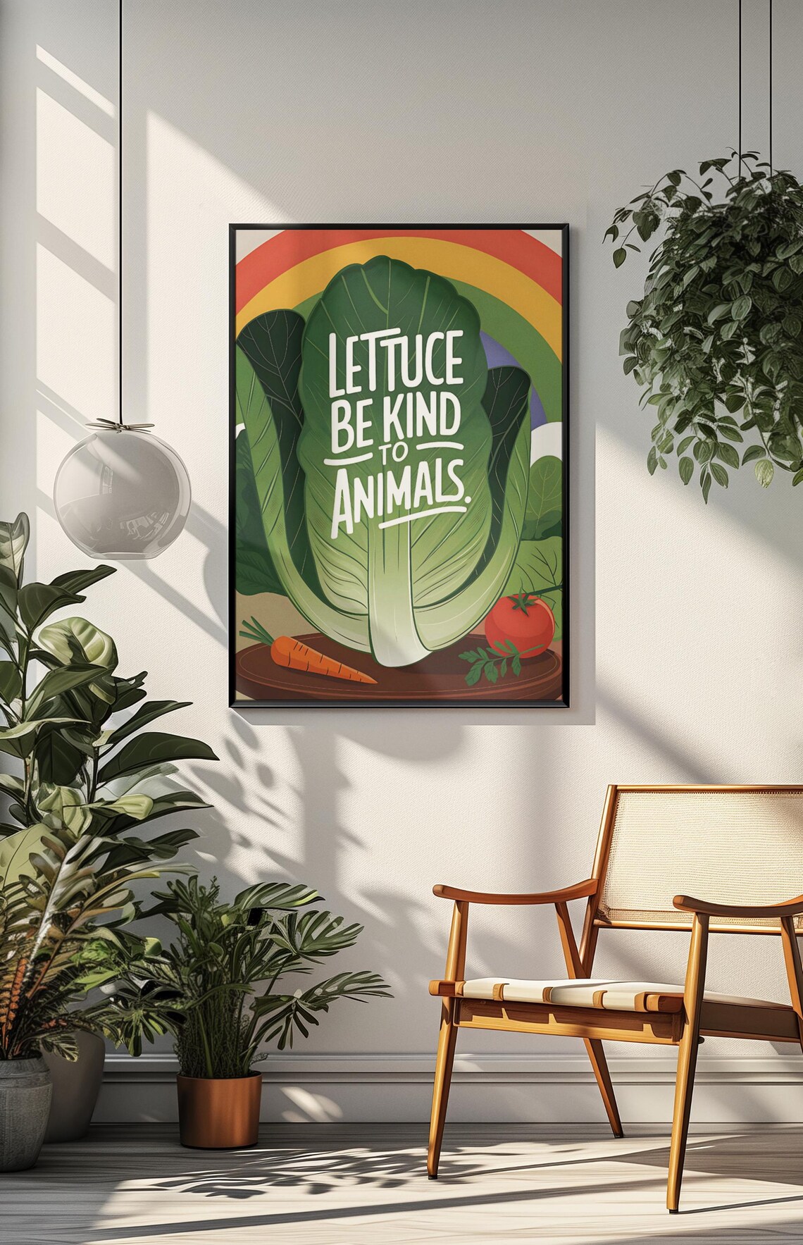 Funny Vegan Kitchen and Dining Room Wall Art - Image 3