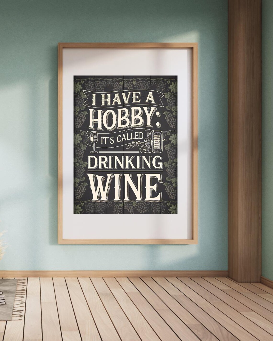 Wine Poster, Funny Kitchen Wall Art Print - Image 6