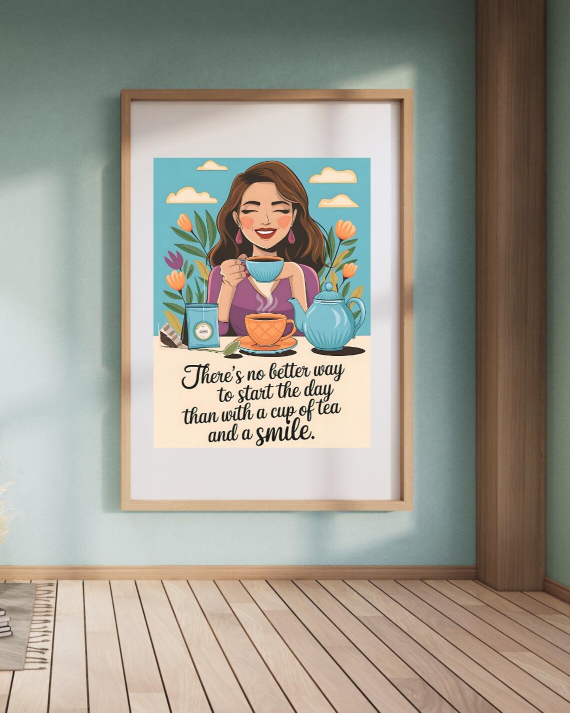 Tea Humour Art Print, Dining Room Decor - Image 2