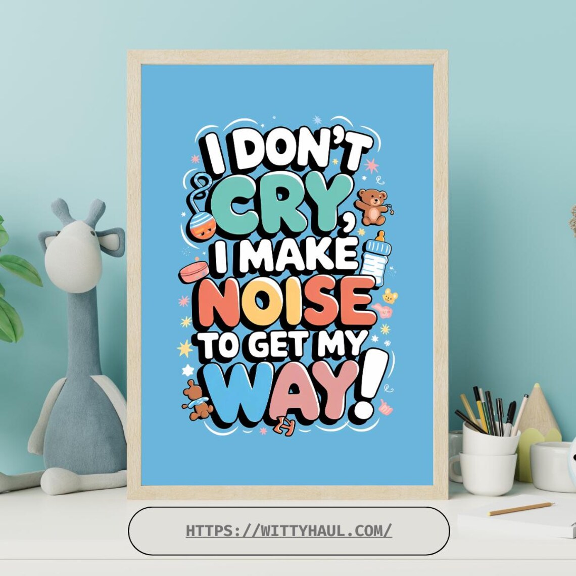 Baby Nursery Humor, Cute Nursery Art Print - Image 3