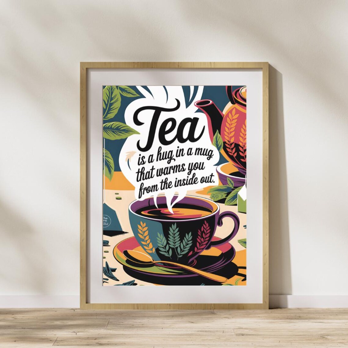 Tea Humor Art Print, Trendy Tea Room Wall Decor - Image 2