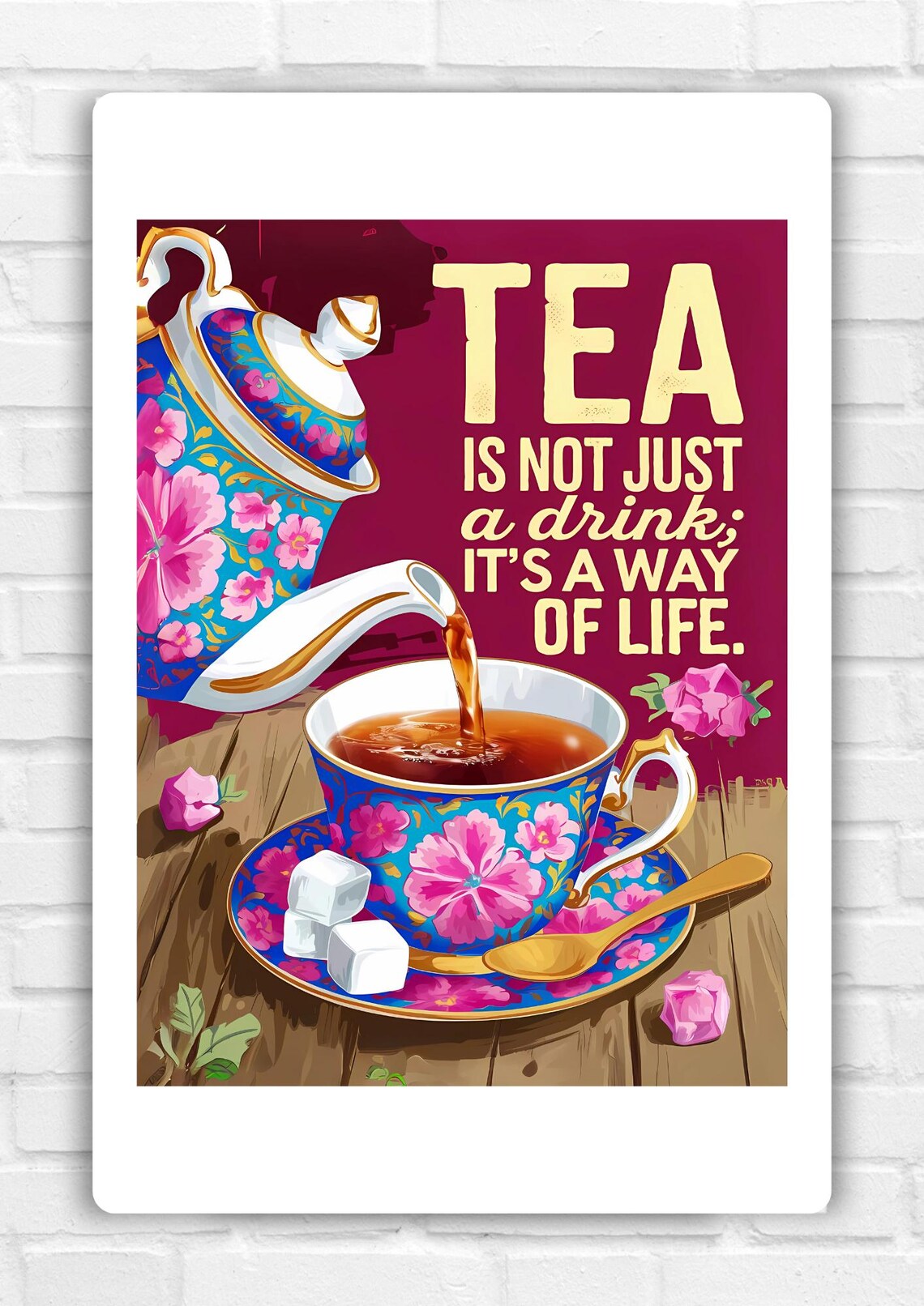 Tea Humour Art Print, Funny Tea Lover Gift - Image 2
