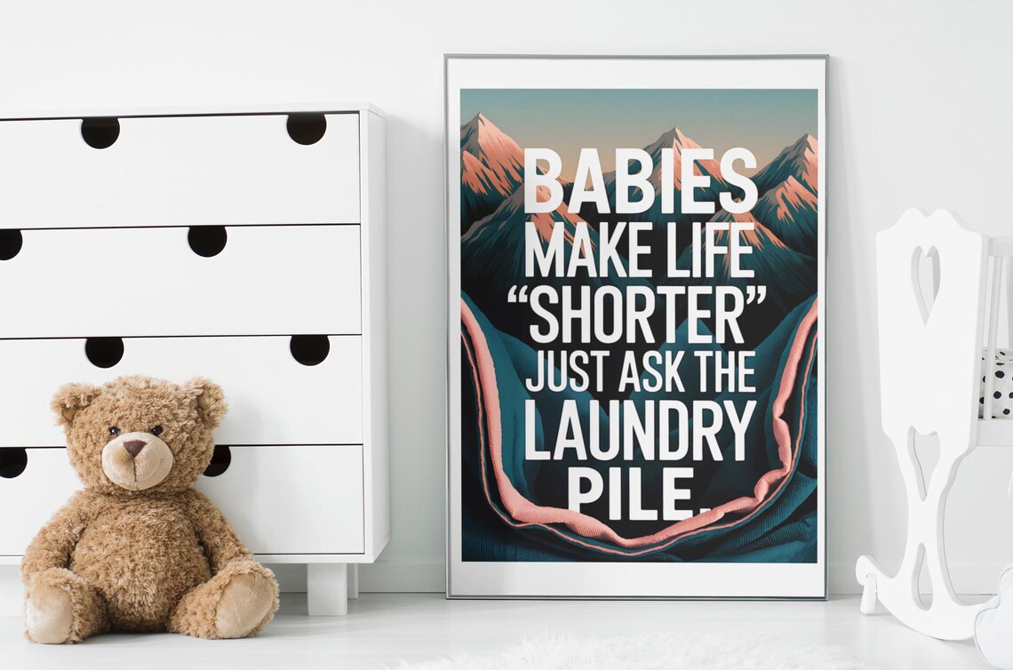 Funny Baby Nursery Decor, Humorous Art Print - Image 5