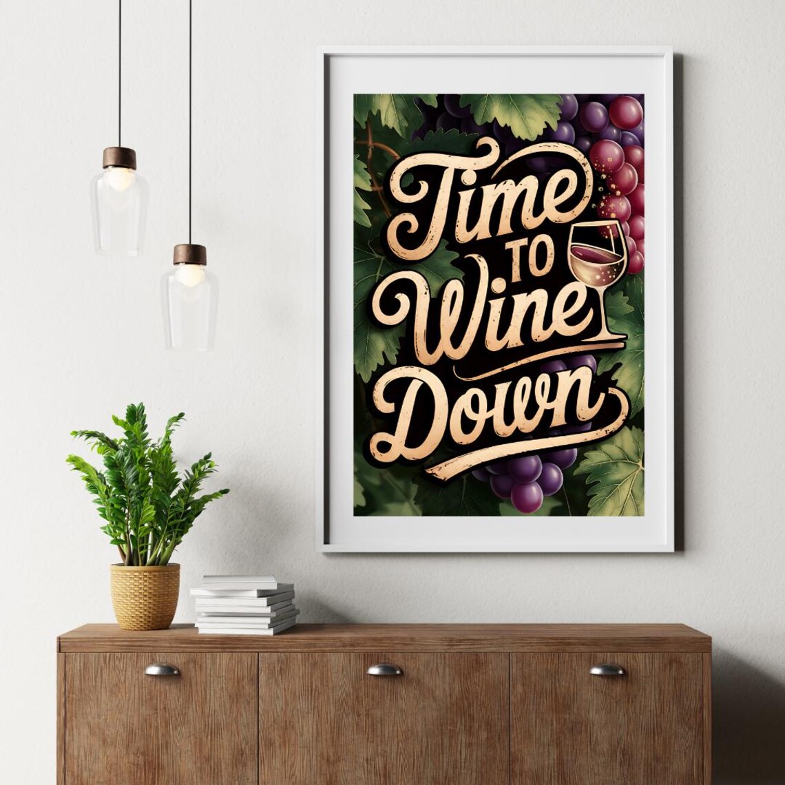 Wine Poster Art, Modern Wine Saying - Image 6