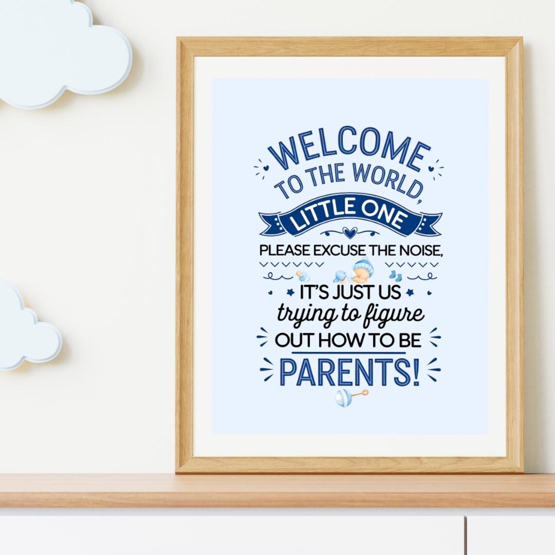 Funny Baby Nursery Decor, Humorous Nursery Art