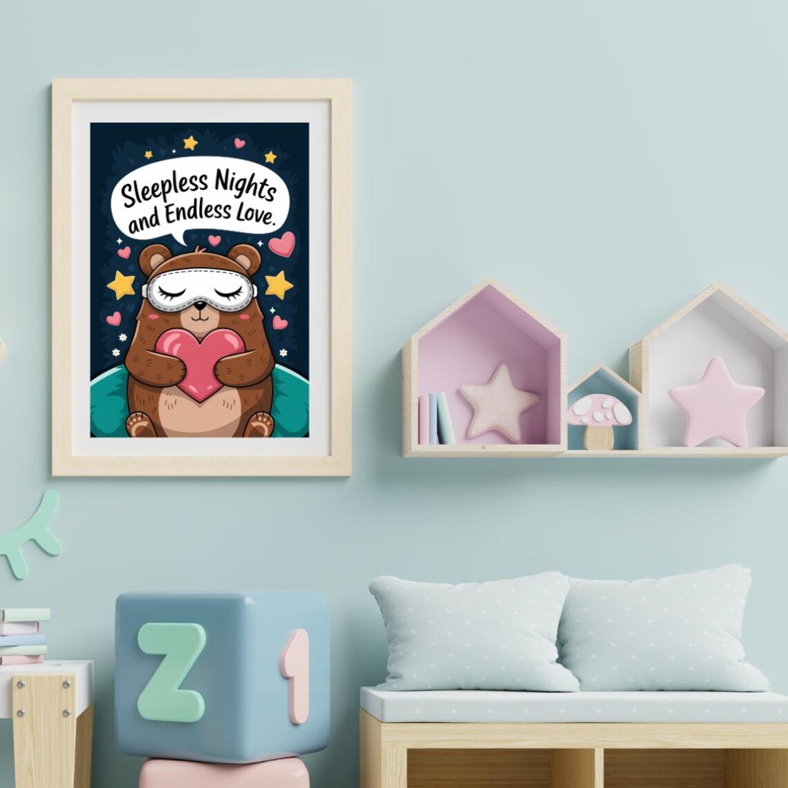 Baby Nursery Funny Room Decor, Cute Prints - Image 2