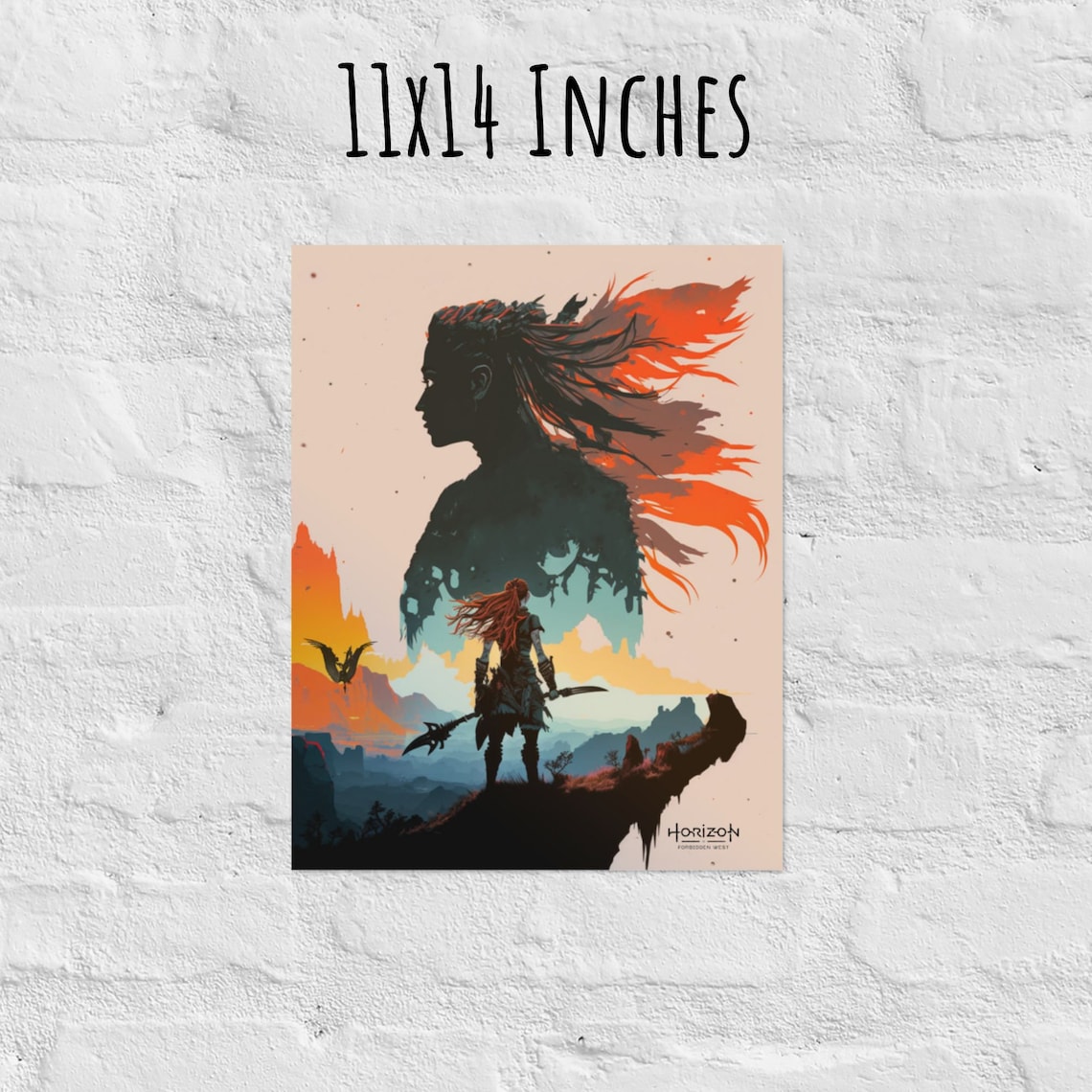 Horizon Forbidden West, Aloy Game Room Art Print