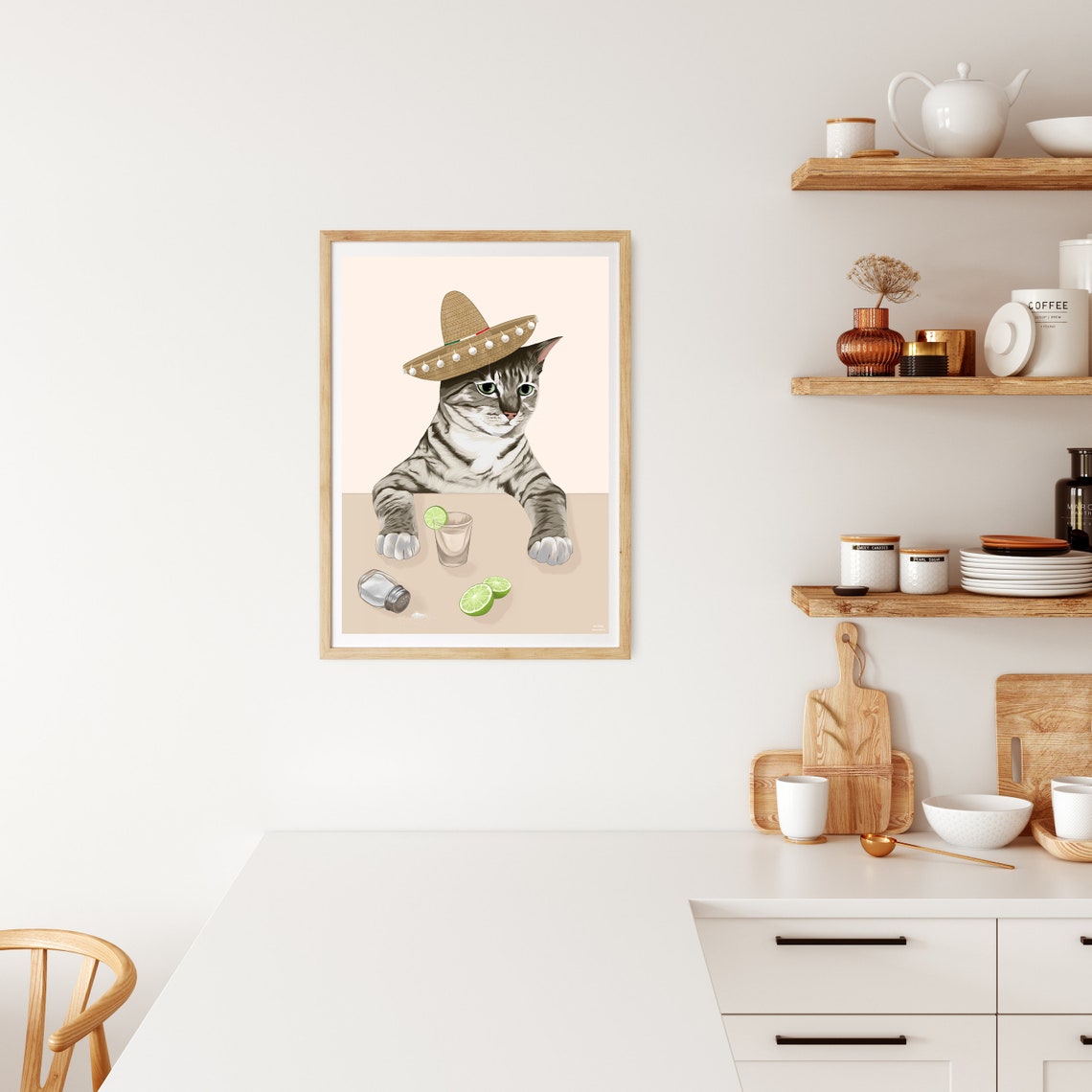Cat Cat - Contemporary Travel Poster - Image 3