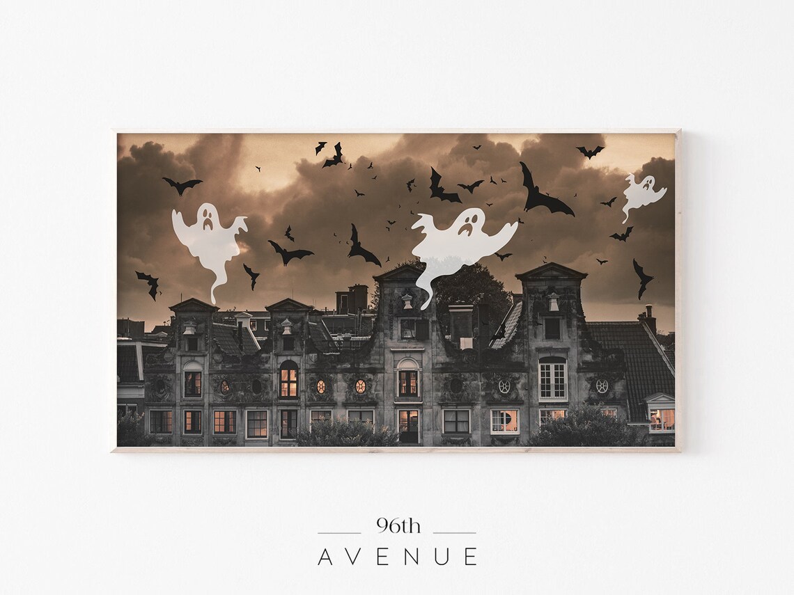 Halloween Haunted House Art for TV