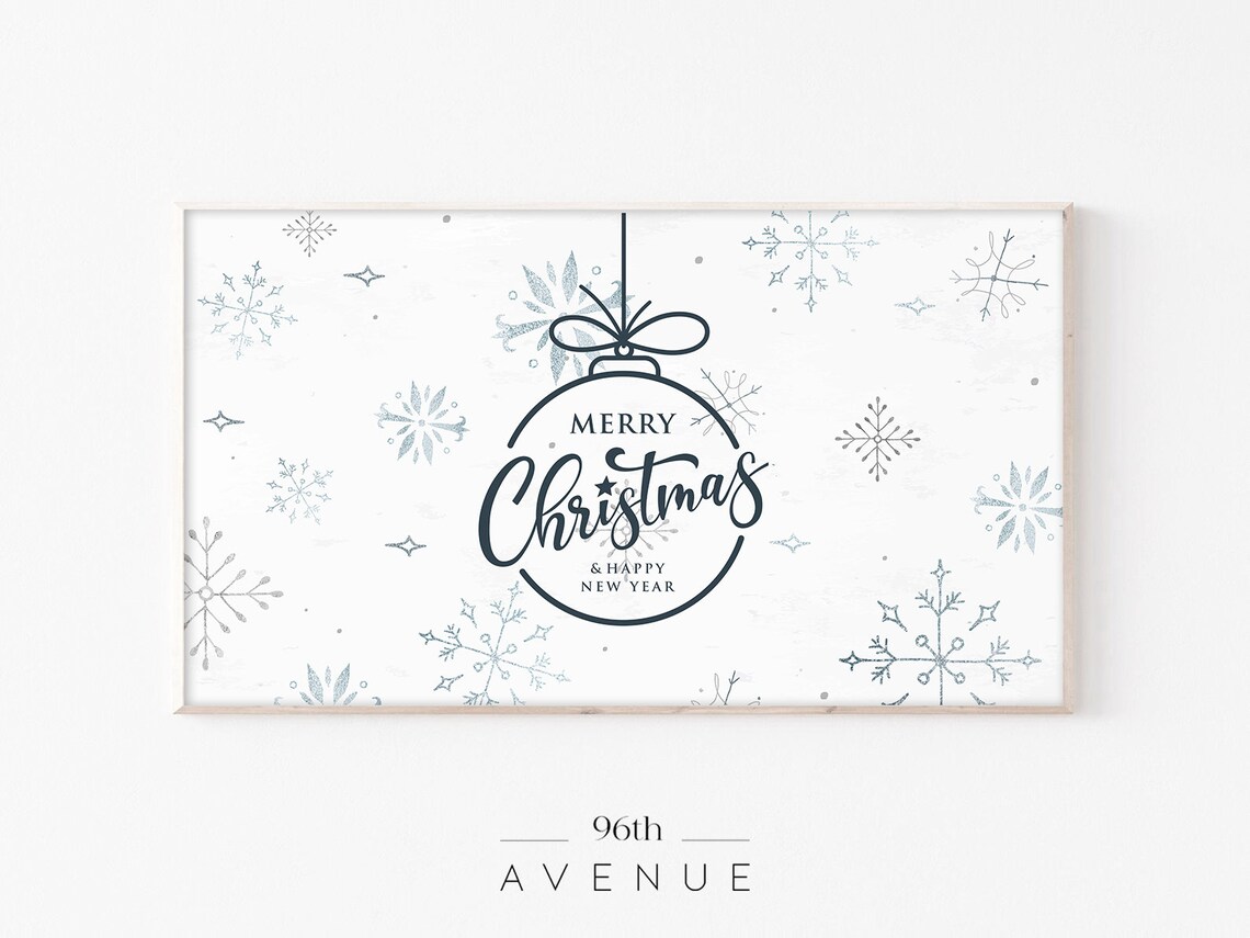 Christmas Holiday Art for TV, Wall Art Print