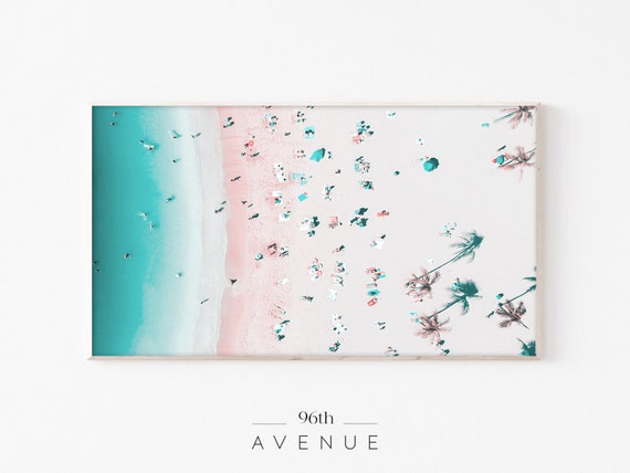 Coastal Beach Art Print for TV Wall Decor
