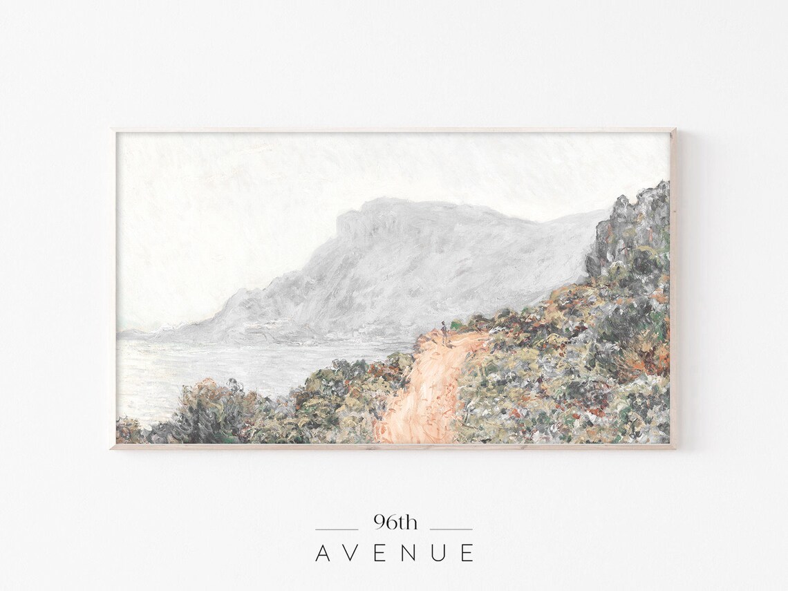 Mountain Landscape Vintage Oil Painting Art Print