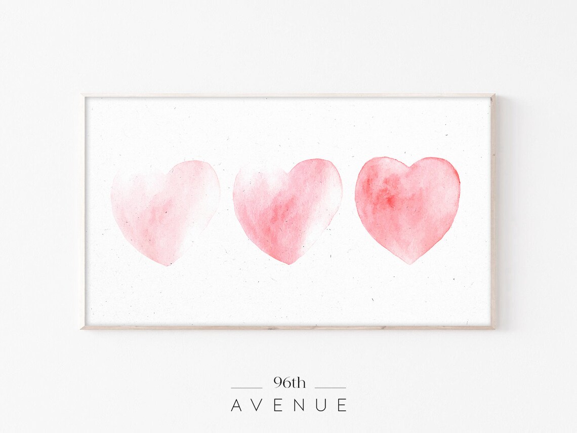 Valentines Love Heart Art for TV, Instant