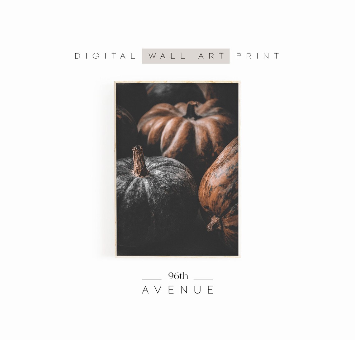 Pumpkin Photography, Autumn Fall Wall Decor