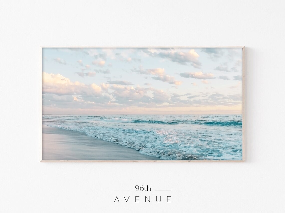 Beach Sunset Art Print, Tropical Sunset Decor
