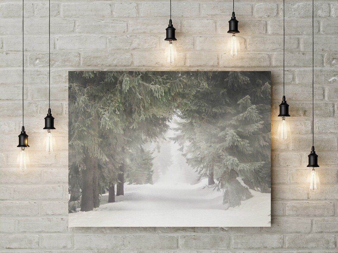 Winter Forest, Christmas Art Print - Image 2