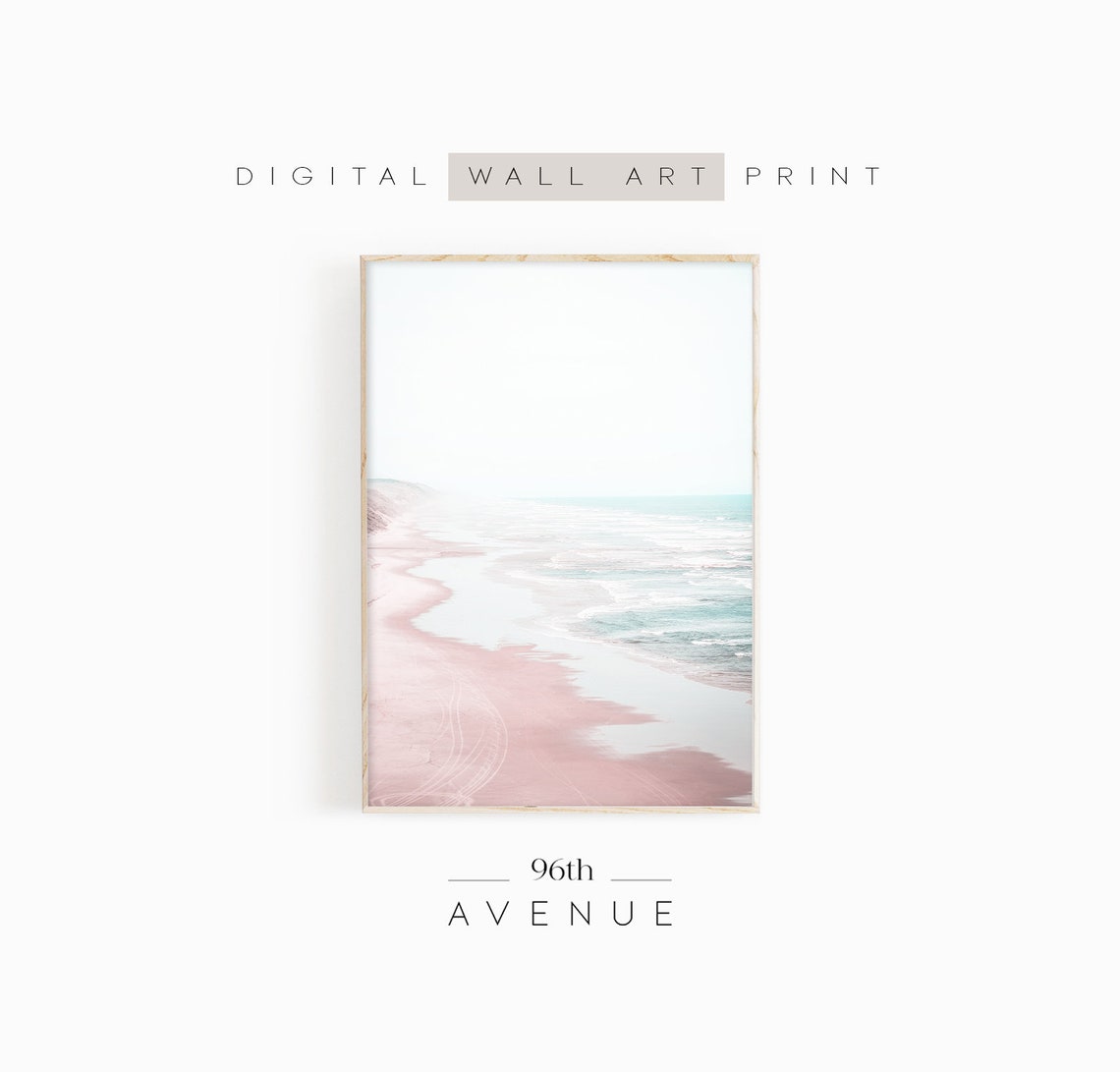 Pastel Beach Summer Art Print