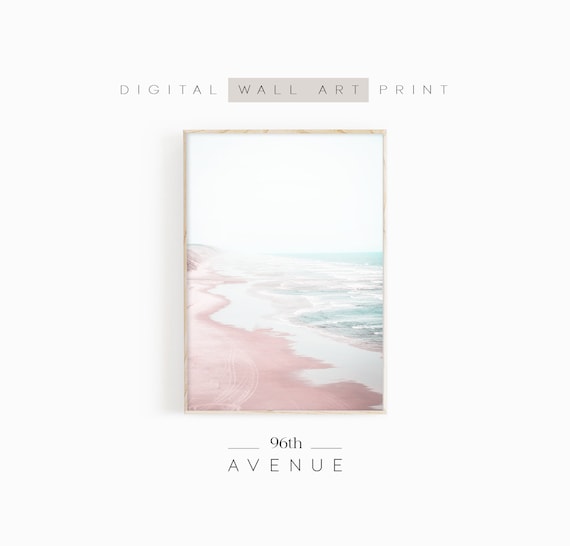 Pastel Beach Summer Art Print