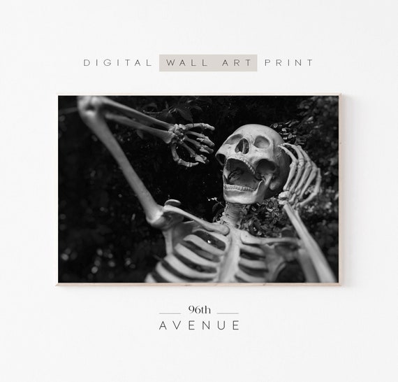 Halloween Skeleton Art Print