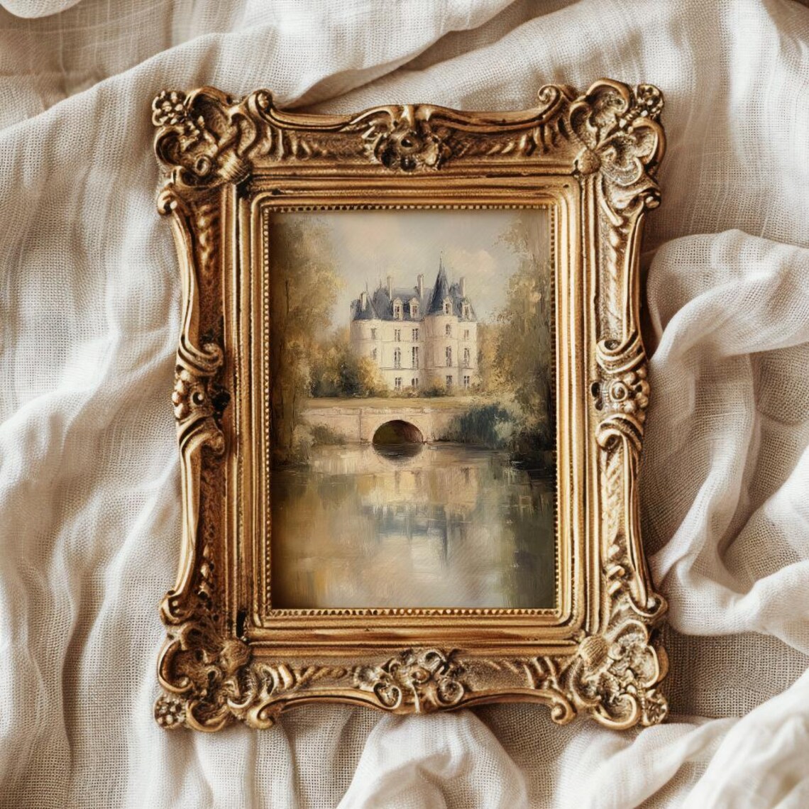 Vintage Castle on Lake Moody England Landscape - Image 2