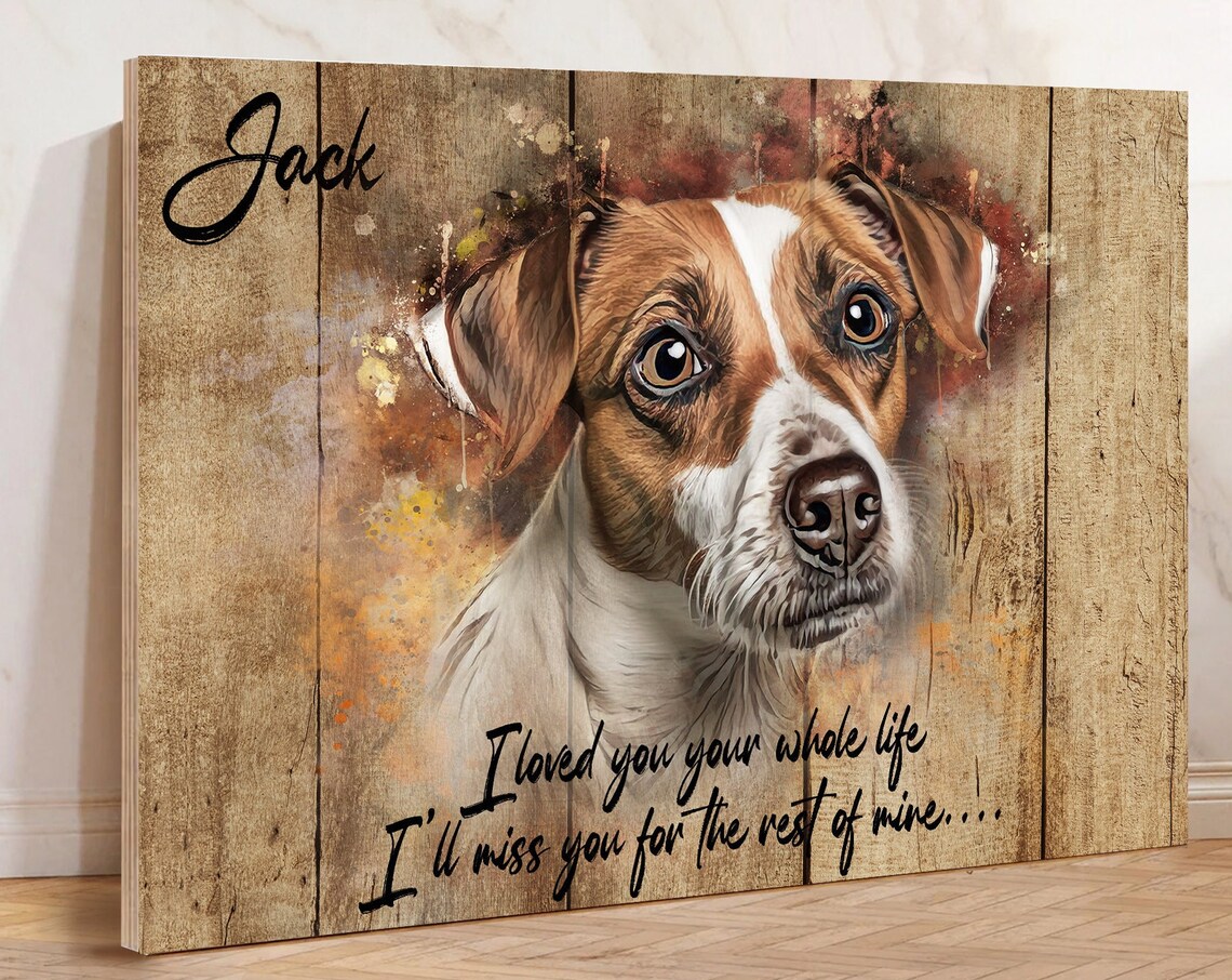Grumpy Persian Cat Memorial Portrait With Heartfelt Quote Wood Poster - Image 3