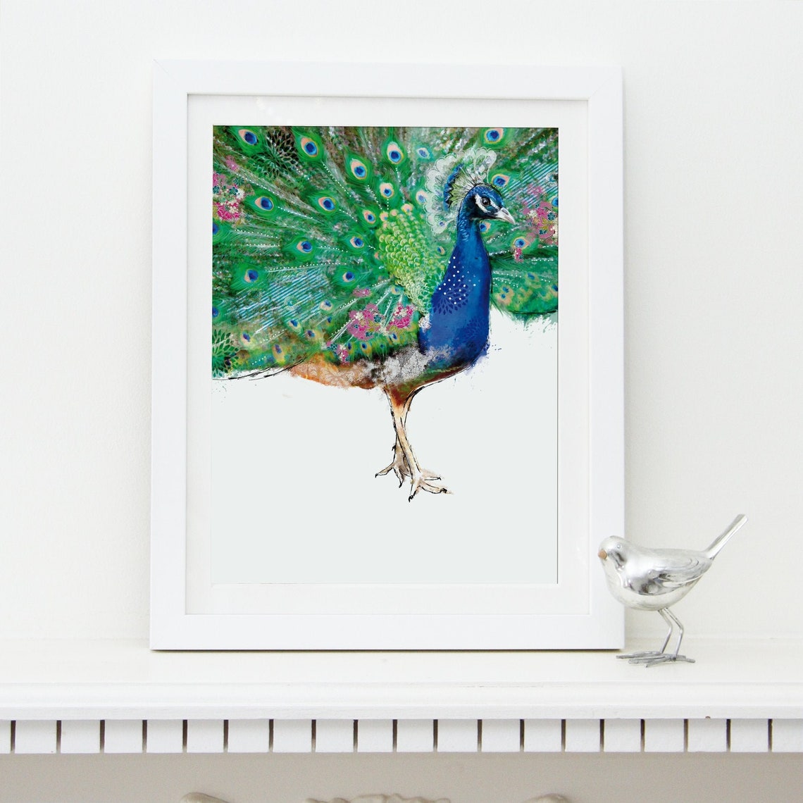 Peacock Art Print By Lola Design