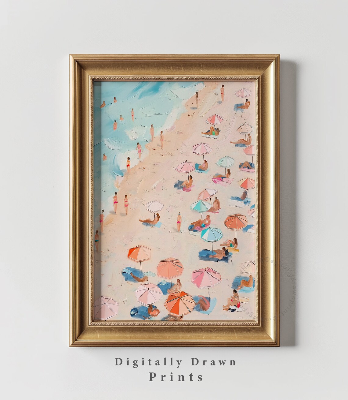 Summer Coastal Landscape Abstract Beach Art Print - Image 5
