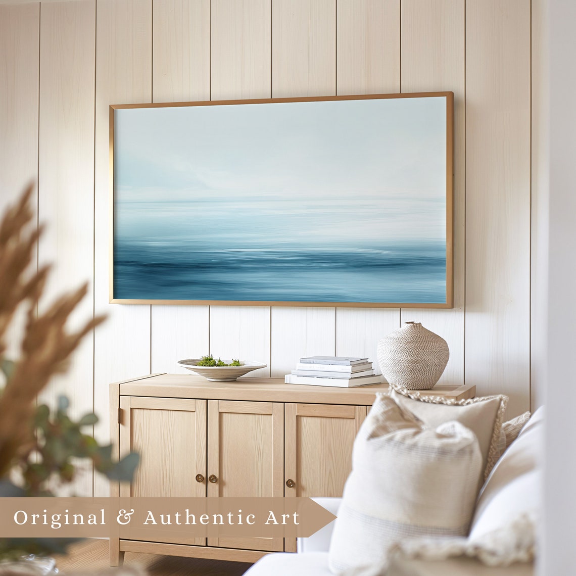 Abstract Ocean Horizon Minimalist Blue Gradient Seascape Poster - Image 5