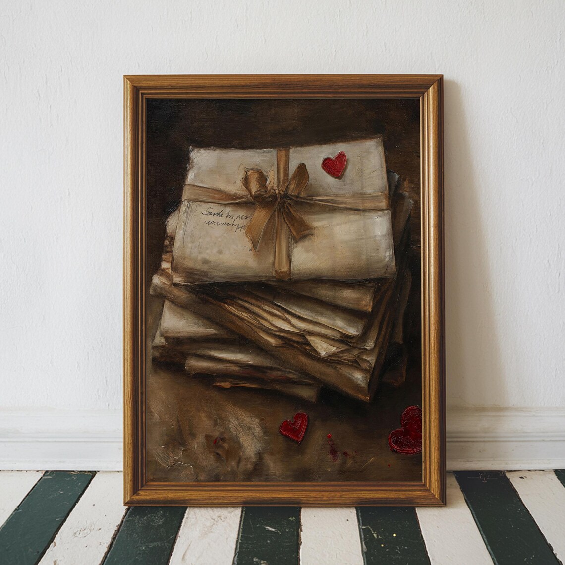 Vintage Love Letters Art Print, Cottagecore Decor - Image 4