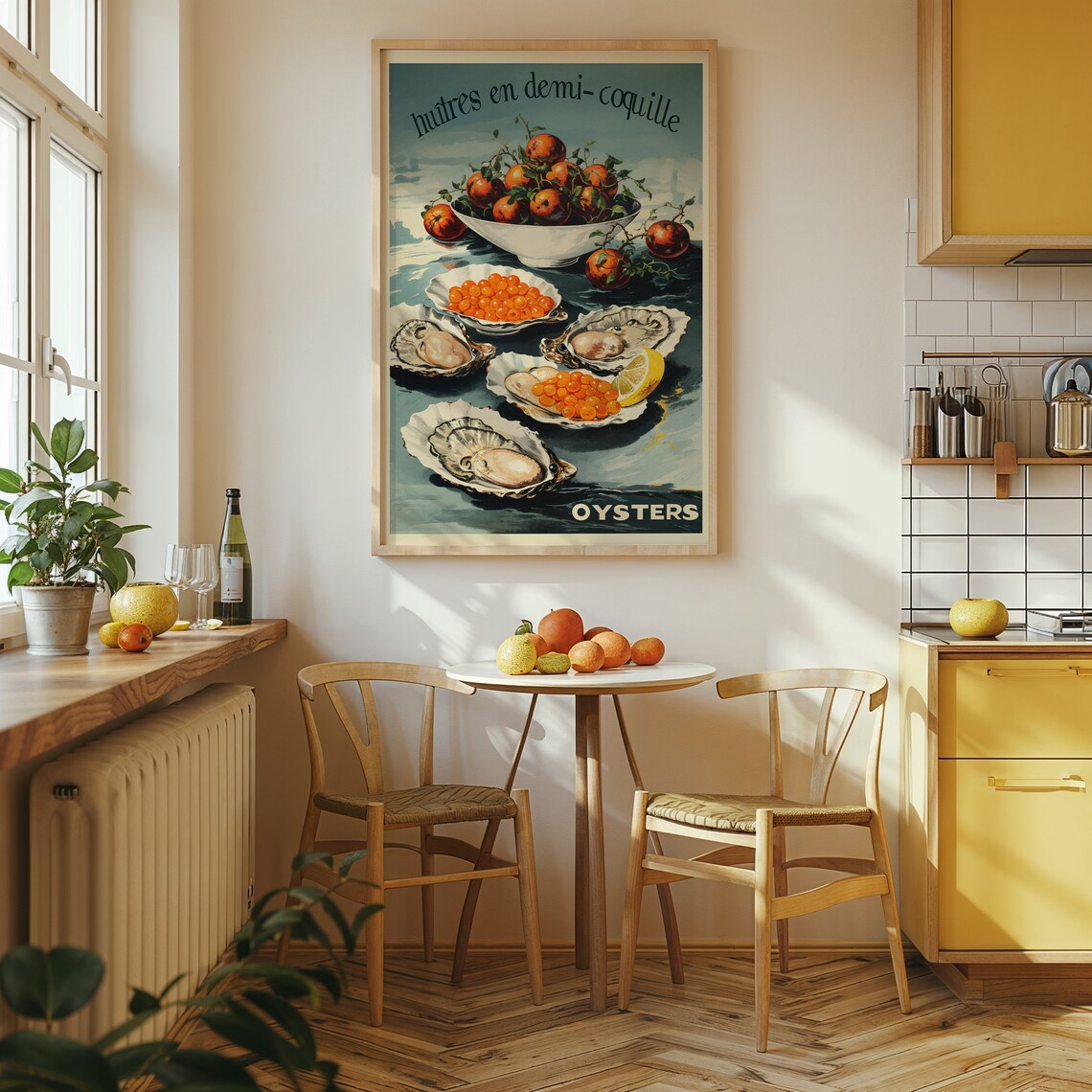 Oysters On The Half Shell Vintage Ad Style Art Print - Image 4