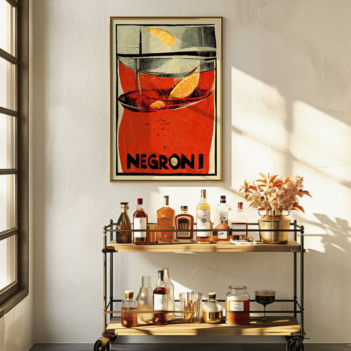Negroni Vintage Mid-Century Modern Bar Poster - Image 2