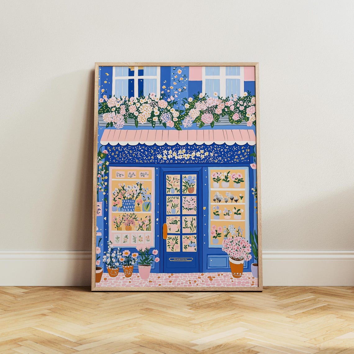 Flower Shop Print Florist Print Garden Shop Flower Market Print Flower Shop Floral Pink Wall Art Spring Wall Art Floral Wall Art 34 - Image 5