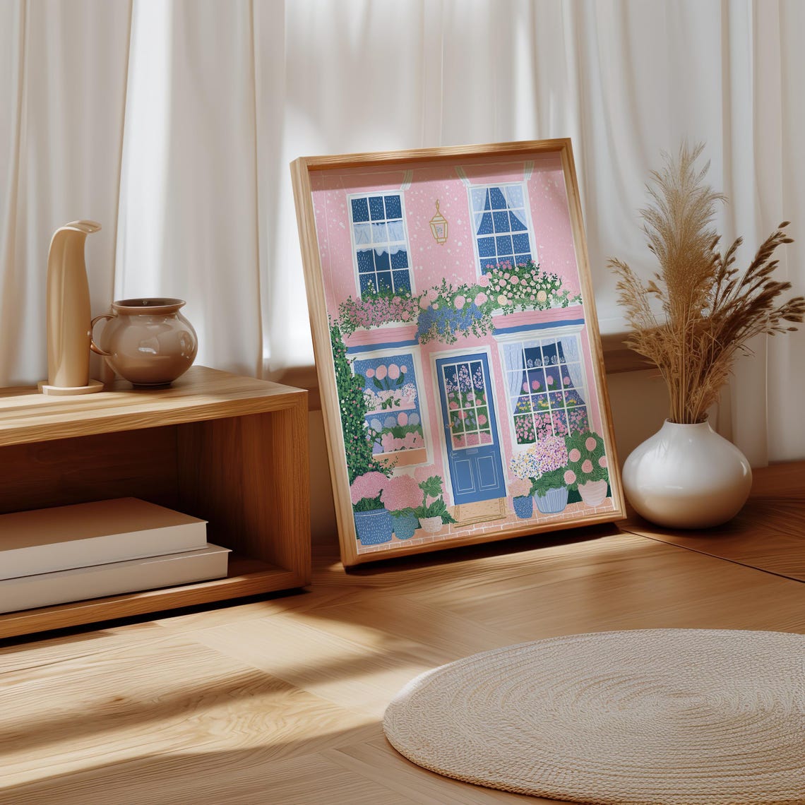 Flower Shop Print Florist Print Garden Shop Flower Market Print Flower Shop Floral Pink Wall Art Spring Wall Art Floral Wall Art 31 - Image 3