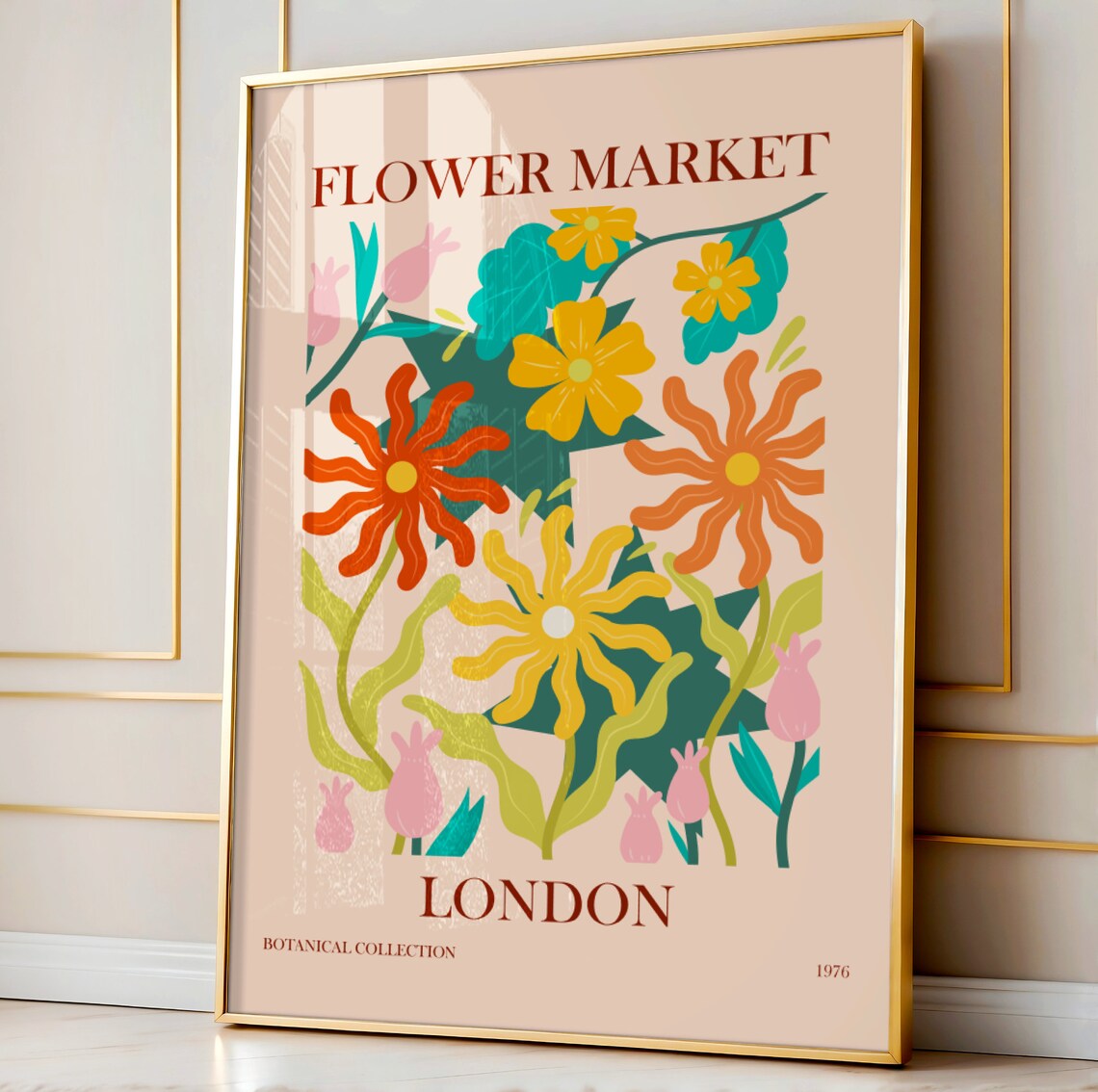 Flower Market Prints Exhibition Posters Botanical Decor Art Poster Boho
