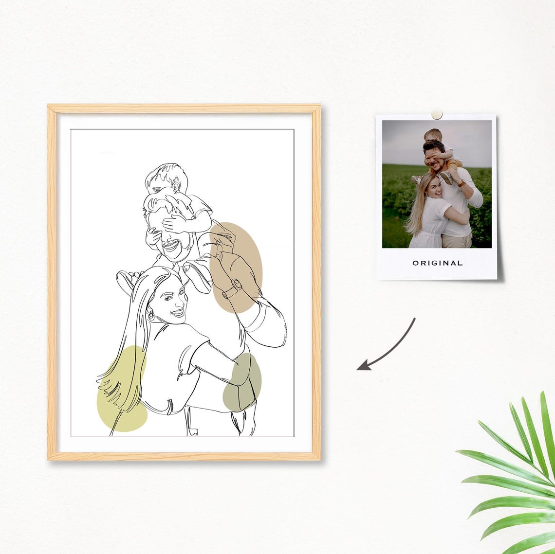 Custom Couple Line Art Personalized Decor Gift Drawing From Photo One Line Art Boyfriend Gift Girlfriend Gift Custom Portrait Gift - Image 2