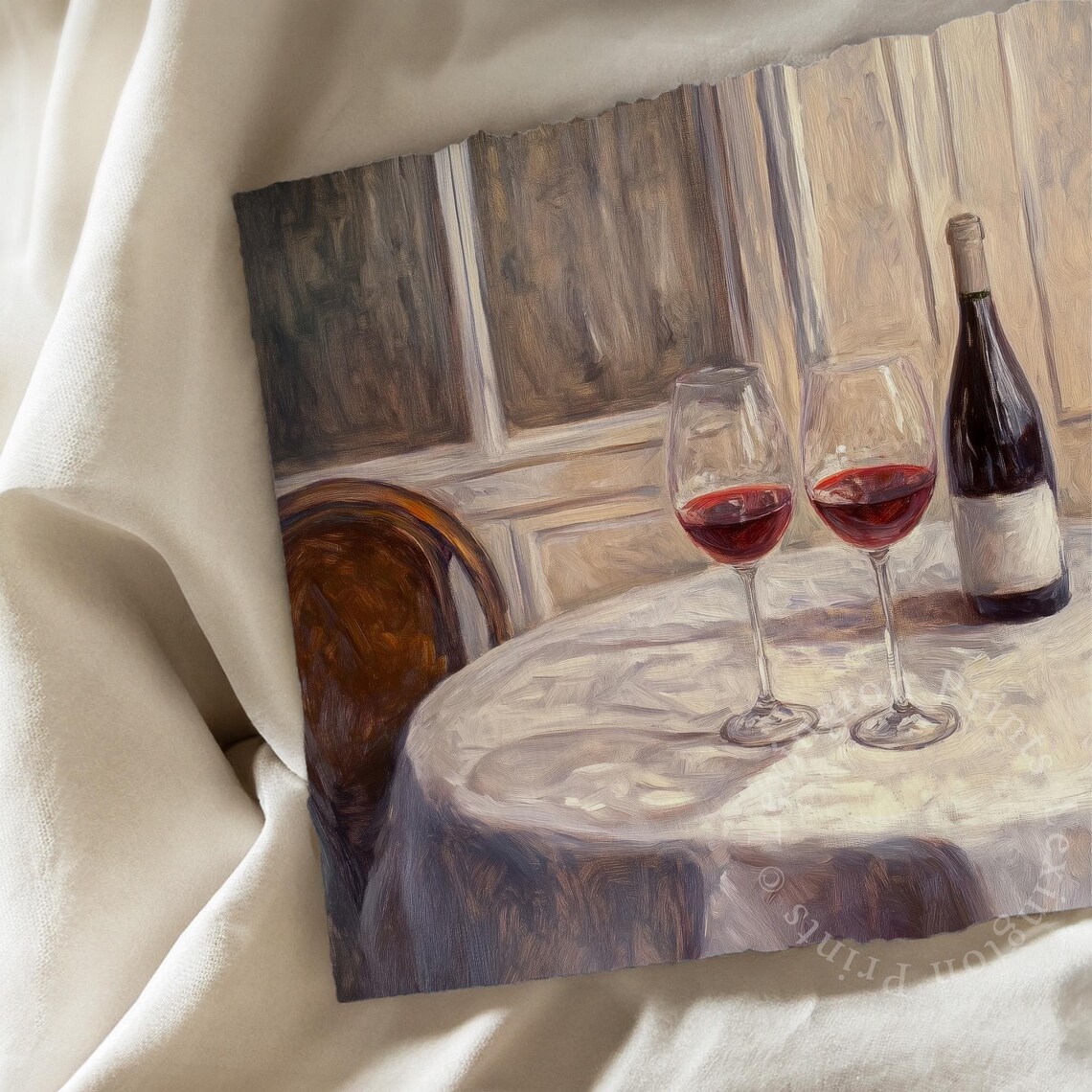 Vintage Wine Glass Print Farmhouse Wall Art French Country Decor Kitchen Wall Art Red Wine Print Bar Cart Prints Valentines 999