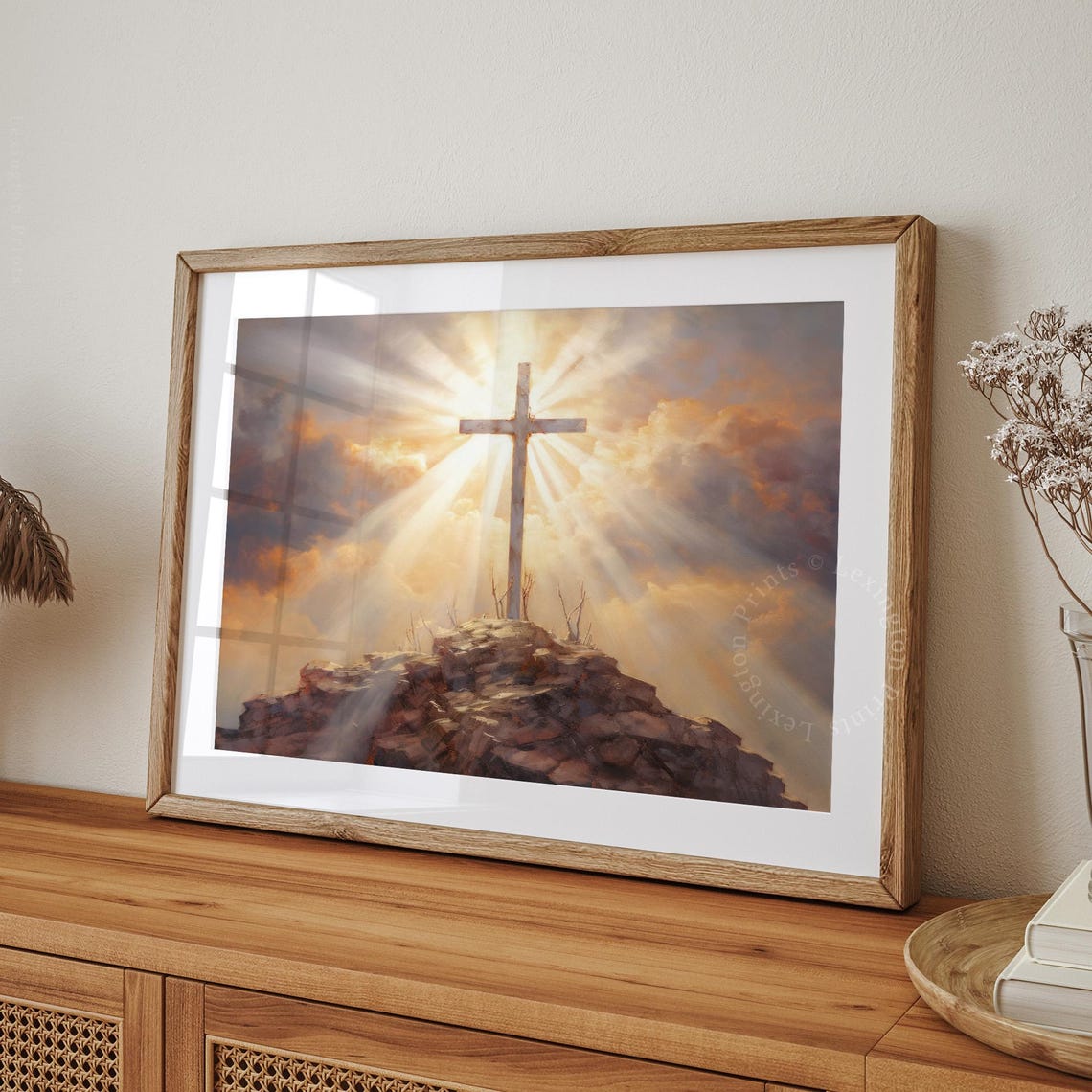 Christian Wall Art Christian Cross Art Art Christian Print Religious Art Oil Painting Vintage Christian Painting Jesus Art 382 - Image 8