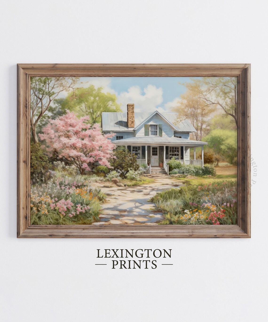 Spring Cottage Home Garden Bloom Vintage Farmhouse Porch Poster - Image 3