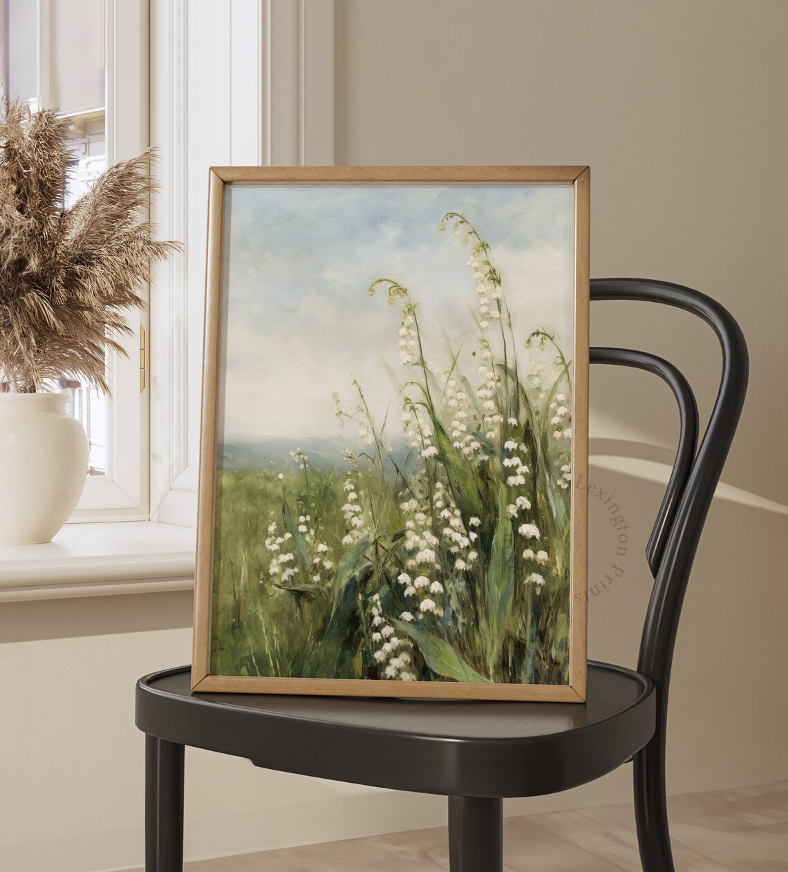 Lily of the Valley Meadow Spring Wildflower Oil Painting Poster - Image 8