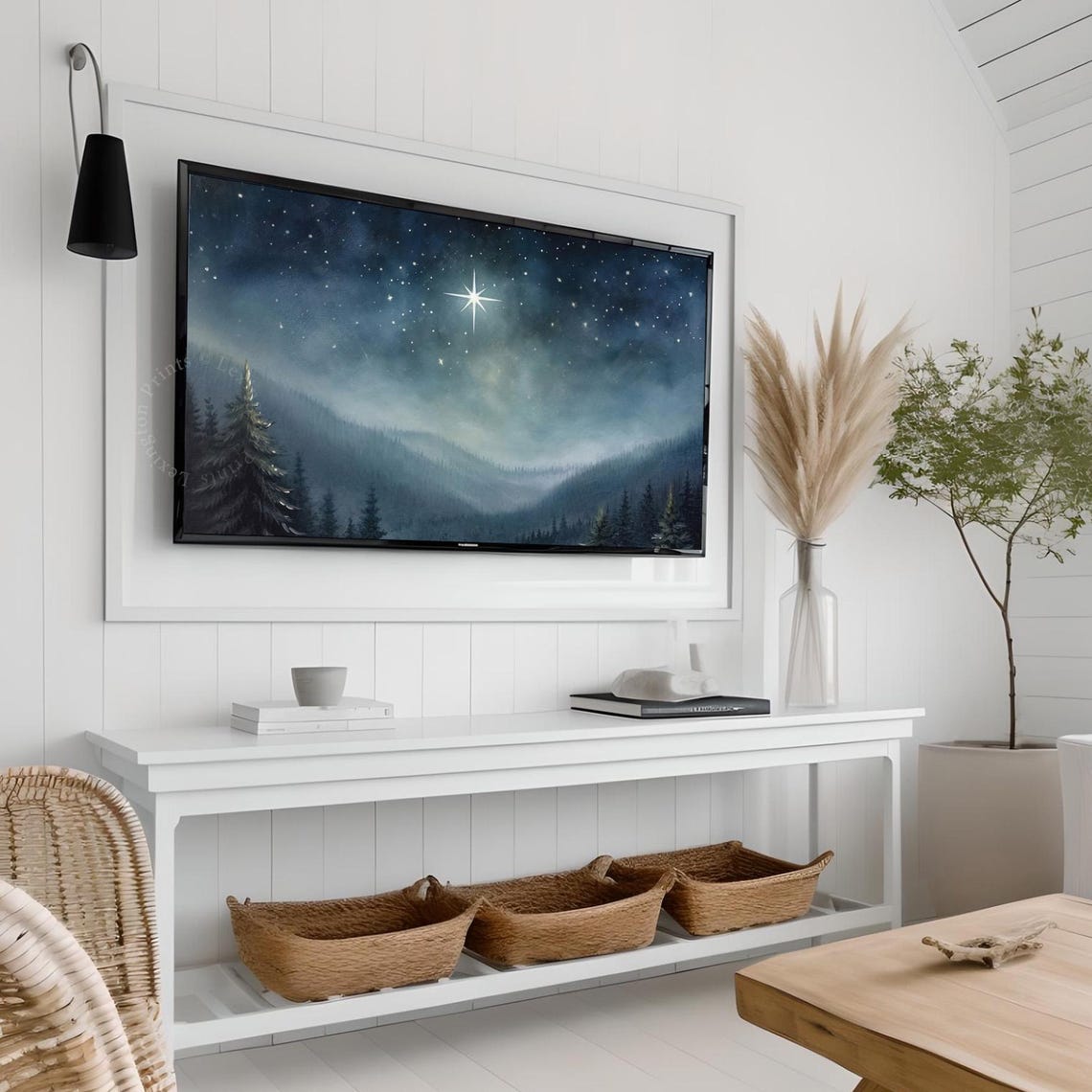 Nativity Star Christmas Tv Art Frame Tv Art Winter Holiday Decor Christmas Star Tv Art Christian Tv Art Christian Home Decor 936 - Image 7
