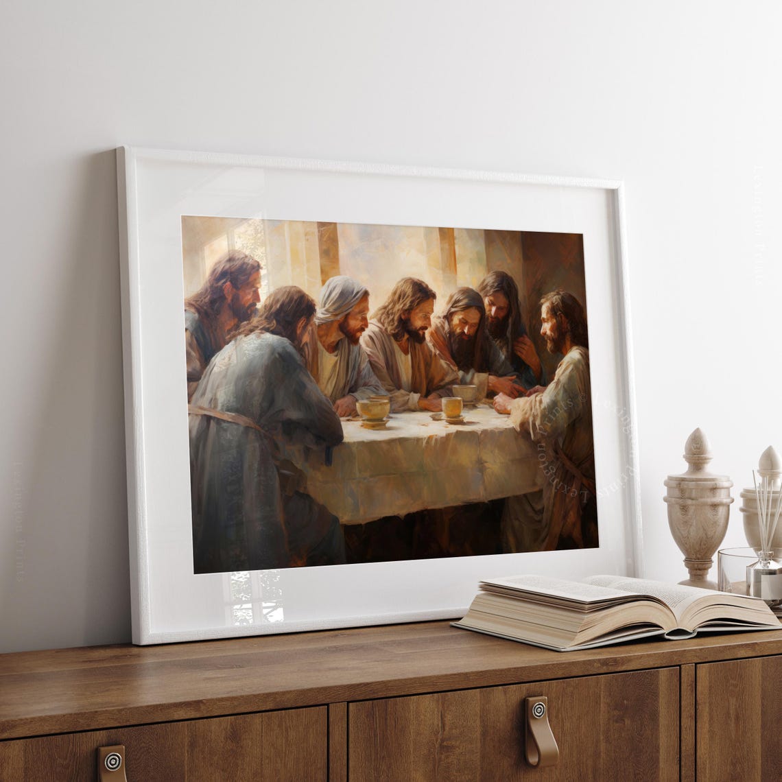 Jesus With Apostles Christian Wall Art Christian Art Jesus Art Christian Print Religious Art Oil Painting Jesus Art Christian 388 - Image 7