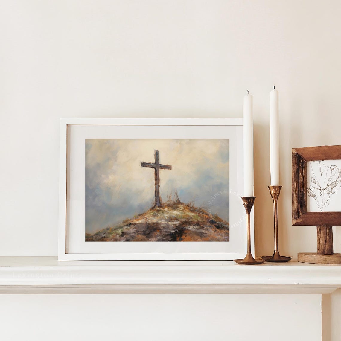 Rustic Christian Wall Art Christian Cross Art Art Christian Print Oil Painting Religious Art Christian Painting Jesus Art 381 - Image 7