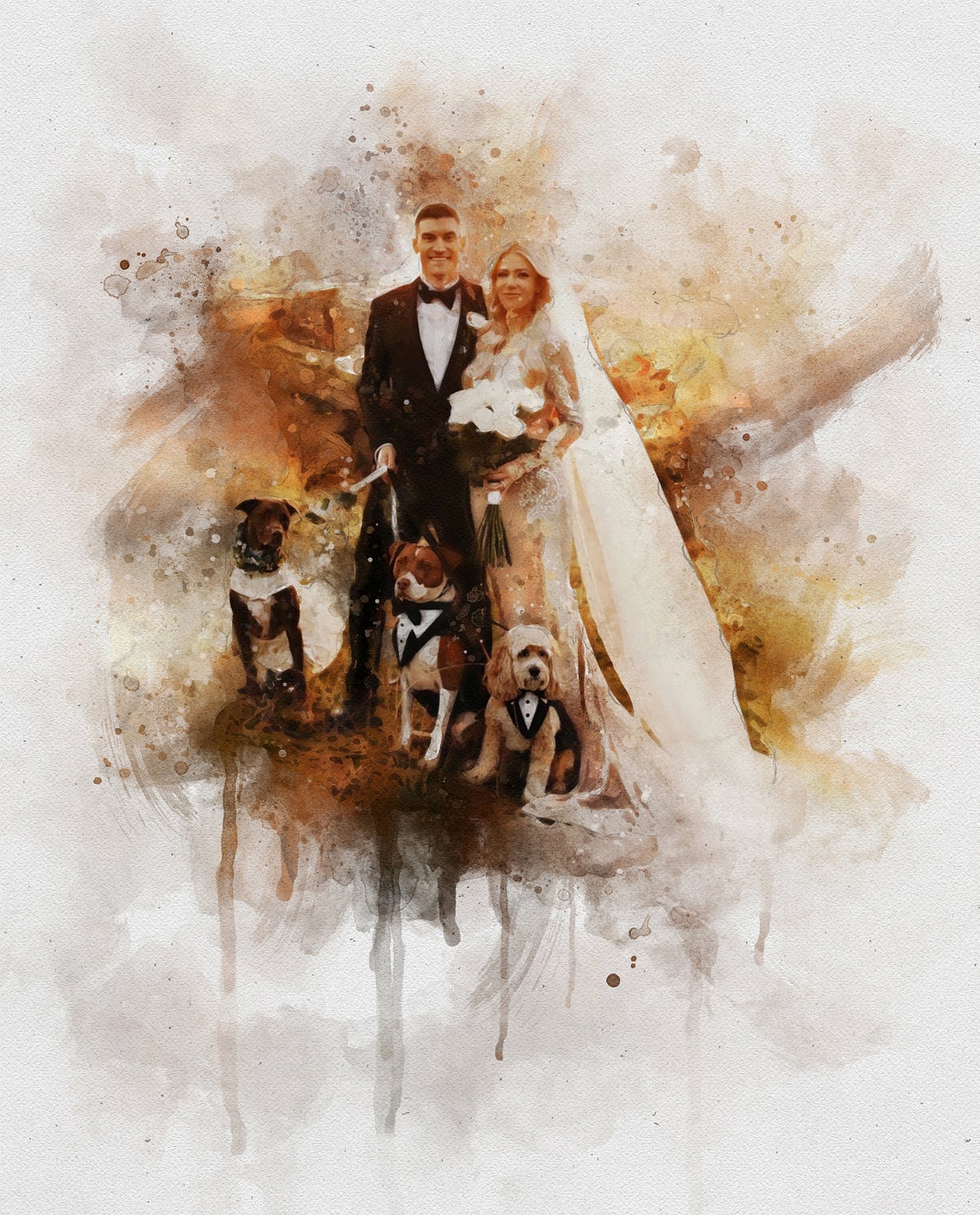 Wedding Painting - Romantic Art Print - Image 4