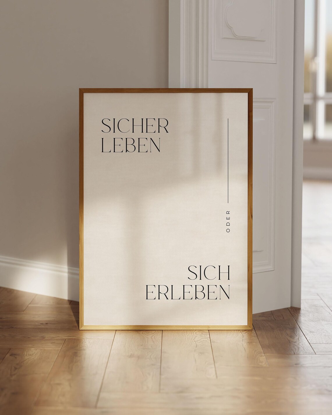 Live Safely or Experience Yourself Quote Art Print