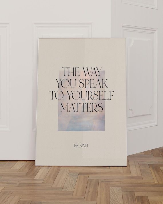 Positive Wall Art Mindfulness Poster Print